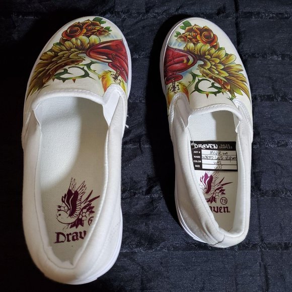Draven Shoes Draven Wiked Love Slip On Skateboard